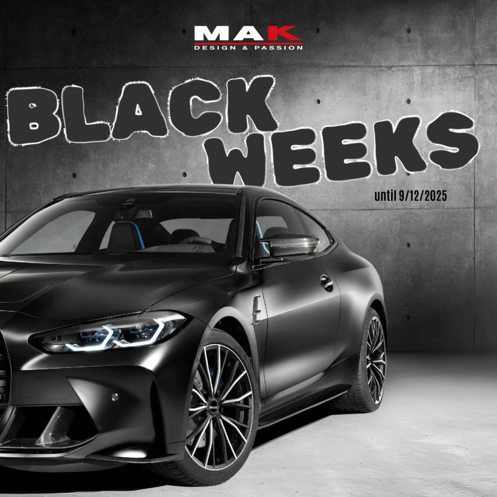 MAK Black Weeks 2025: fino al 40% di sconto su ruote, NPK, Mate e TRK